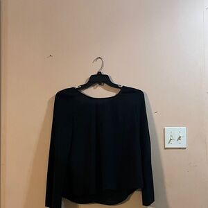 Elegant Black Long Sleeve Blouse